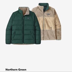 NWTs Men's Patagonia Reversible Silent Down Fleece - Small